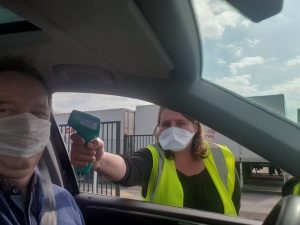 covid prise temperature groupe caille