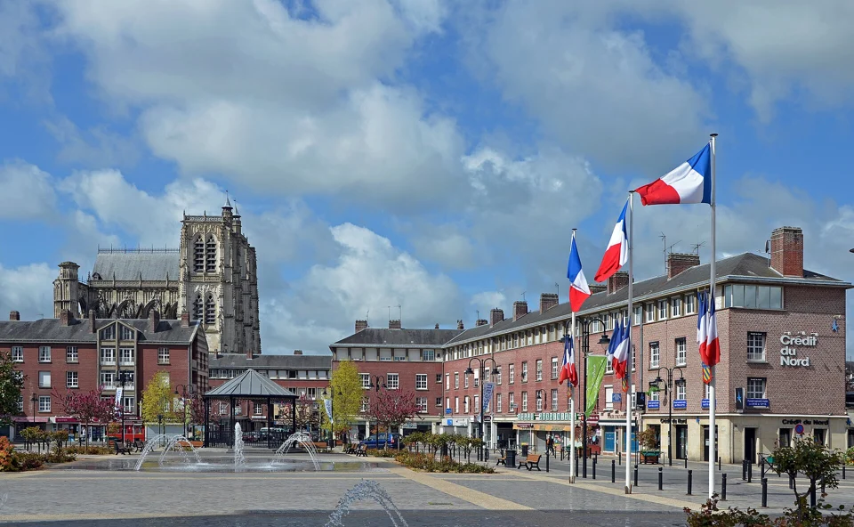 La place Max-Lejeune à Abbeville.