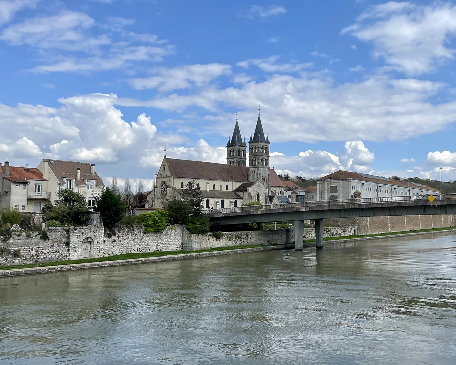 Les bords de Seine à Melun.