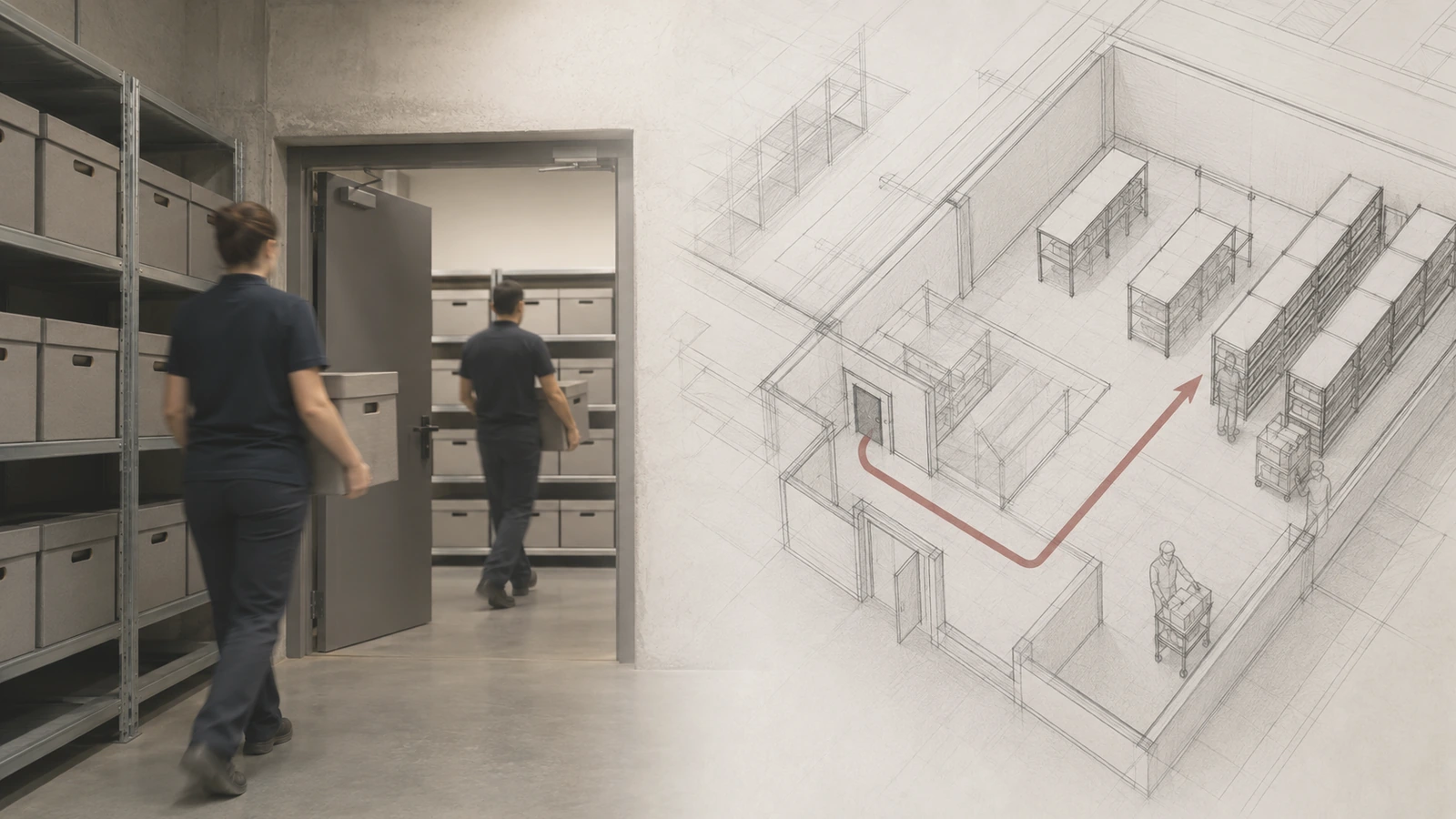 Stockage d’urgence d’archives : illustration