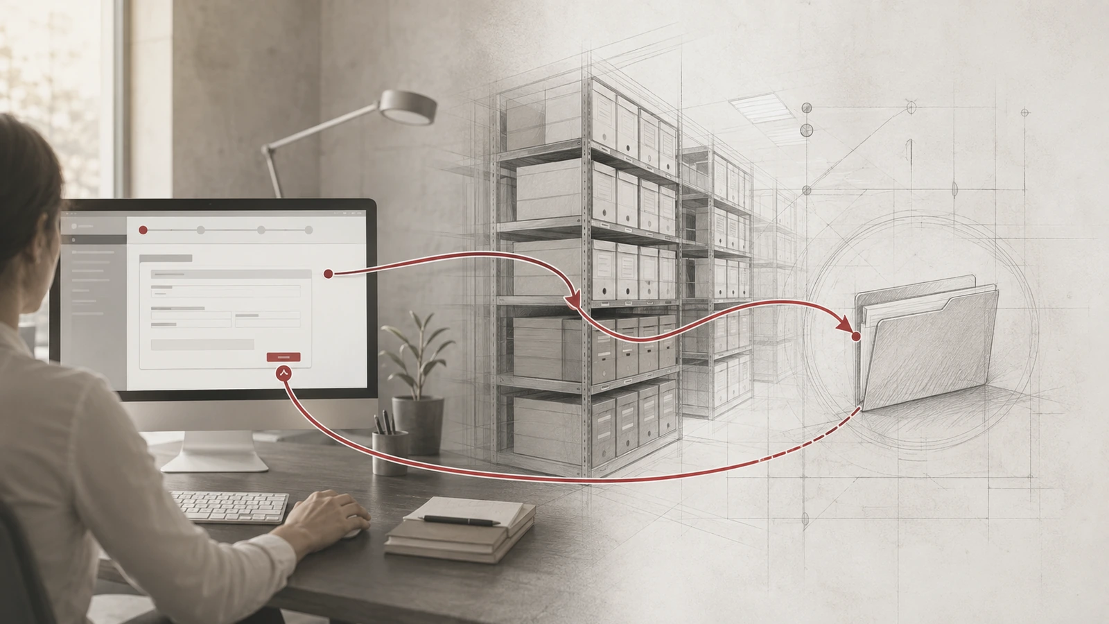 Gestion des flux et consultation d’archives : illustration